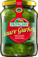 Spreewaldhof Saure Gurken (Salz-Dill) 370 g Glas